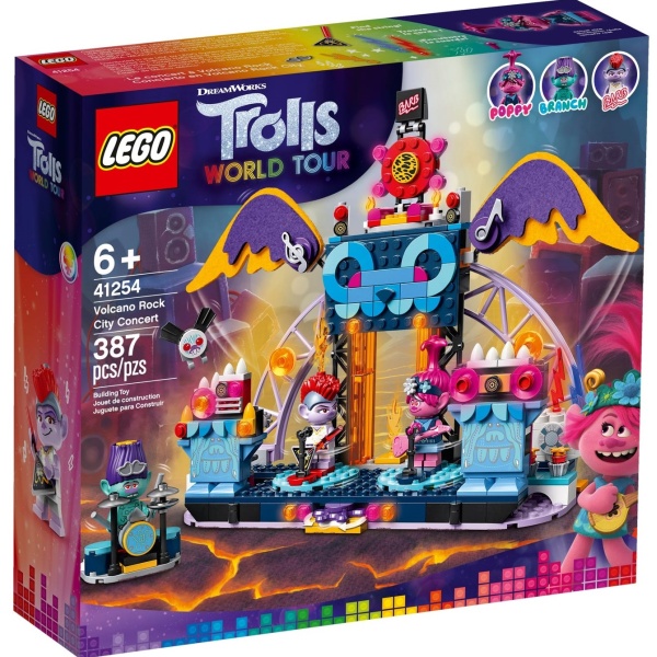 Lego Trolls World Tour Concertul Din Orasul Volcano Rock 6 Ani+ 387 Piese 41254